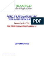 N-17720 - Pre-Tender Clarification No. 4