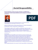 Corporate Social Responsibility of Itc Hul