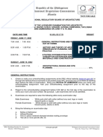 Exam Program June 2022 LEA (Architecture)