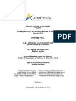 Contraloría Municipal de Valledupar. Auditoría Regular