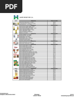 Listado de Precio de Alimentos Saher Group 1509