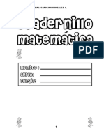 Cuadernillo Matematica Primero Basico