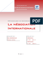 La Négociation Internationale-Projet ENCG