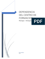 Grafica Dependencia Del Centro de Formacion SENA Rionegro - Antioqua