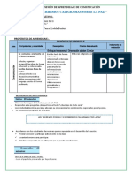 6 Escribimos Caligramas Sobre La Paz Comunicacion 5°