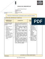 Sesion de Aprendizaje Comunicacion-Escritura