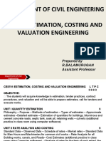 Estimation and Costing