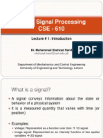 CSE - 610 Lecture # 1