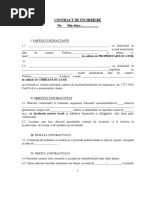 Contract Inchiriere