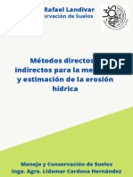 Métodos Directos e Indirectos para La Medición y Estimación de La Erosión Hidrica