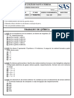 Trabalho de Química - 9º Ano - STR