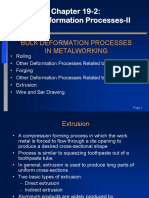 Chapter 19-Bulk Deformation Processes II