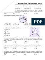 2 Moving Charges & Magnetism Test 2