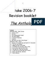 Anthology Revision Booklet