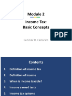 Module 2 Income Tax Basic Concepts