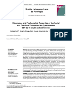 Dimensions and Psychometric Properties of The Social and Emotional Competencies Questionnaire (SEC-Q) in Youth and Adolescents