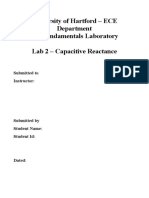 Lab 2 - Capacitive Reactance