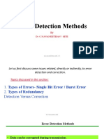 Error Detection Methods: by DR C Navaneethan / Site