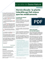 DameNature 24 Aout 2019 Hernie Discale La Plante Interdite Qui Fait Mieux Que Les Medicaments SD