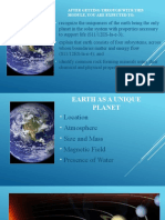 Earth As A Unique Planet Adn Four Subsystems of The Earth