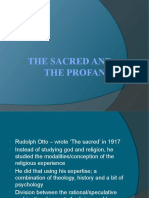 The Sacred and The Profane