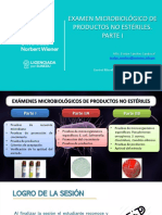 Clase 10 - Examen Microbiológico de Productos No Estériles I