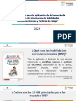 Orientaciones para Aplicación de Herramienta de Hse y Factores de Riesgo Exp