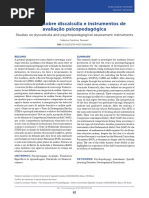 Estudo Sobre Discalculia e Instrumentos Psicológicos