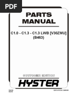 C1.0 - C1.3 - C1.3 LWB (V30ZMU) (B463) : 1596190 ©2015 Hyster Company 10/2015