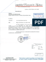 2020 - Municipalidad Provincial de Ayabaca - Sindicato Único de Trabajadores Municipales de Ayabaca