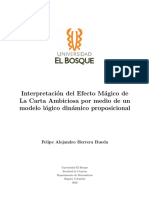 Interpretacion Del Efecto Magico Dela Carta Ambiciosa Por Medio de Un Modelo Logico Dinamico Proposicional