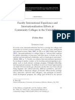 Bista, K. (2016) - Faculty International Experience and Internationalization Efforts at Two-Year Colleges in The United States.