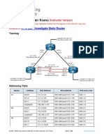 6.1.2 Lab - Investigate Static Routes - ITExamAnswers