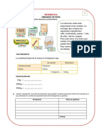 Matemática Unidades de Peso Comunidad-Ficha