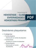 Clase Hemostasis 3 Enf Primarias