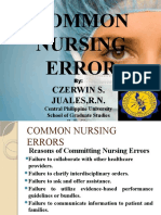 Errors in Nursing