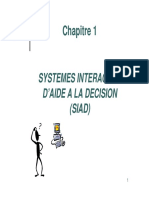 Chapitre 1 Systemes Interactifs D Aide A La Decision (Siad)