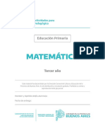 2020 - Matemática - 3º Grado - PBA - Cuaderno 5