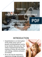 Care of The Hospitalized Child