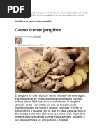 Propiedades de Jengibre