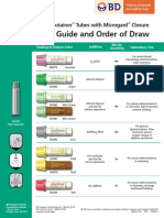 PAS - BC - Microtainer Tubes Order of Draw Poster - IM - EN