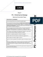 P3 - Performance Strategy