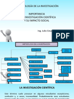 Clase 1 Importancia Investigación Científica