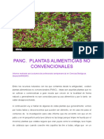 Plantas Comestibles No Convencionales