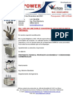 High Power - OBC-1172-21 UPS ON LINE DOBLE CONVERSION 10KVA 30KVA 40KVA TRIFASICO