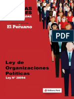 Ley 28094 Organizaciones Politicas