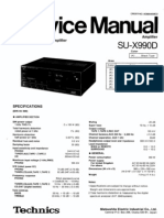 Technics SU-X990D Amplifier Manual