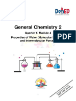 Module 4 Properties of Water Molecular Structure and Intermolecular Forces