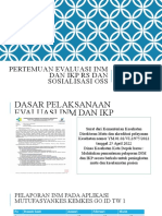 Pertemuan Evaluasi INM Dan IKP Rumah Sakit