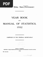 FMS (1932) Year Book & Manual of Statistics 1932